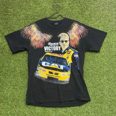 Camisa de carreras Nascar para hombre grande AOP Cat Ward Burton manga corta años 2000 y2k Foto 1 de 4