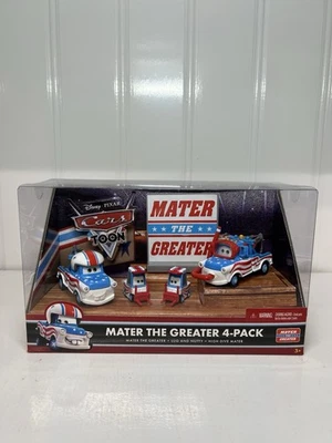 DISNEY PIXAR CARS MATER THE GREATER 4 PACK MATER LUG NUTTY HIGH DIVE MATER NEW - Image 1 of 4