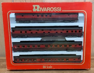 Rivarossi HO Scale GULF MOBILE & OHIO1930s Passenger 4-Car Set B  6977 NOB - Picture 1 of 9