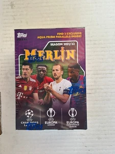 2021-22 Topps Chrome Merlin UEFA UCL Europa Soccer Retail Blaster Box - Picture 1 of 6