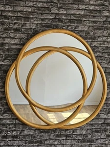 Spiegel Wandspiegel Gold Holzspiegel Massivholz handarbeit - Bild 1 von 4