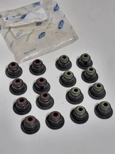 Set x16 Genuine Ford 1.19 Cylinder Head Exhaust Valve Stem Seal 1479887 x16 - Picture 1 of 13