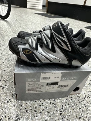 Giro Reva Mujer MTB Bicicleta de Montaña Ciclismo Zapatos Negro Plata Talla: 37 EE. UU. 5,75 Foto 1 de 4