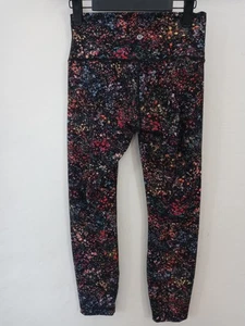 Leggings Lululemon Wunder Under Tight LW5AP7S floreale nero donna taglia 6 - Foto 1 di 2