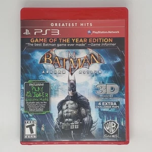 Batman Arkham Asylum Edición Juego del Año PlayStation 3 PS3 CIB Probado Funciona - Imagen 1 de 4