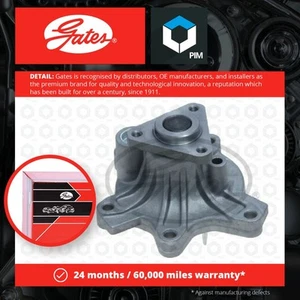 Water Pump fits TOYOTA YARIS/VITZ NCP91 1.5 05 to 14 1NZ-FE Coolant Gates New - Picture 1 of 4