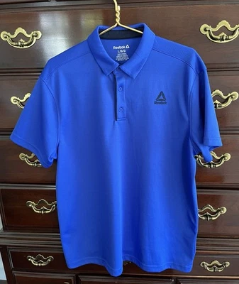 Camisa de golf REEBOK azul real talla grande  Foto 1 de 4