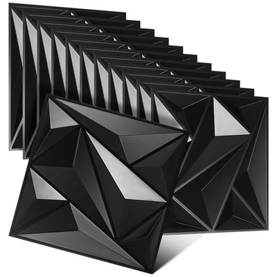 12x 3D Wall Panels Covering PVC Cladding Wallpaper Decorative Tiles 30x30cm - Image 1 of 4