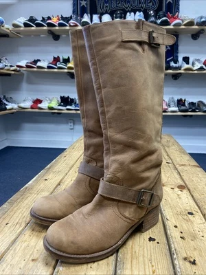 Kensie Leather Knee High Boots Brown - Size 6 - Image 1 of 4