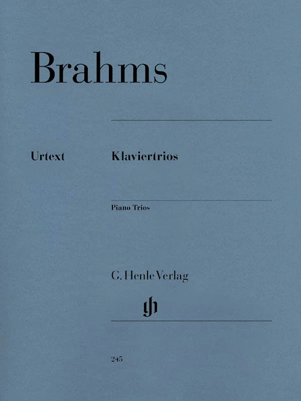 Brahms Piano Trios Violin & Cello Henle Urtext Advanced Sheet Music Book - Image 1 of 1