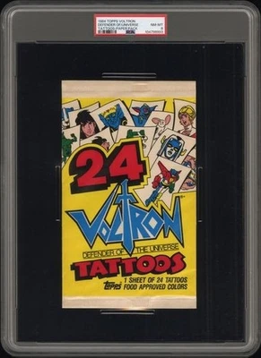 1984 Topps Voltron Tattoos unopened paper pack PSA 8 POP 2 very scarce! - Image 1 of 2