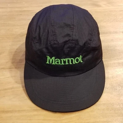 Шляпа Marmot ремень назад легкий 5 панели один размер нейлона черный - Изображение 1 из 4