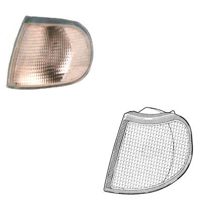 Lampeggianti per Skoda Felicia I 6U1 6U5 VW Caddy II Pick-up 9U7 - Immagine 1 di 3