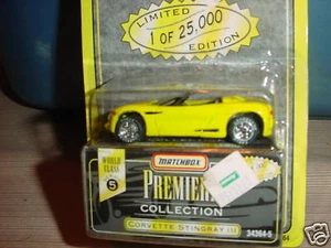 MATCHBOX PREMIERE 1/25000 CORVETTE STINGRAY III SERIES 5 FREE USA SHIPPING - Picture 1 of 1