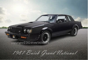1987 Buick Grand National GNX Muscle Car 11"x17" Poster Photo Print Mancave - Picture 1 of 1