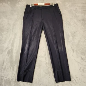 Ermenegildo Zegna Mens Blue 100% WOOL Pants Trousers SZE 38 (56IT) MADE IN ITALY - Picture 1 of 15