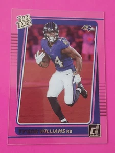2021 Panini Donruss Clearly #99 Ty'son Williams Baltimore Ravens Rated Rookie - Bild 1 von 2