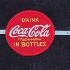New Old Stock Patch DRINK Coca-Cola IN BOTTLES 3" Round Patch Red