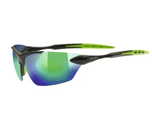 UVEX sportstyle 203 Sonnen Brille Schwarz-Grün Fahrrad Sport Rennrad MTB (2905) - Bild 1 von 1