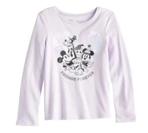 NWT~ Girls Size 12 Disney's Mickey & Minnie Mouse Pluto Donald Goofy Graphic Tee - Picture 1 of 4