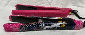 BEBELLA/HERSTYLER 2PZ FERRO PIATTO PK (MULTI ROSA/ROSA) USATO DELICATAMENTE - Foto 1 di 2