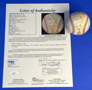 1993 NY Yankees Team Signed OAL Baseball 27 Autos Don Mattingly JSA LOA COA hw1 - Picture 1 of 9