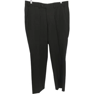 Hiltl The Ultimate Trousers Brown Flat Front Wool Dress Pants Size 38 x 31 - Picture 1 of 12