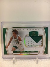 2019-20 National Treasures Romeo Langford 2 color Patch Jersey Gold 12/25