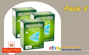 Nicorette Microtab Original 2mg 100 Tabs Expiry 12-2024 Pack 6 - Picture 1 of 1
