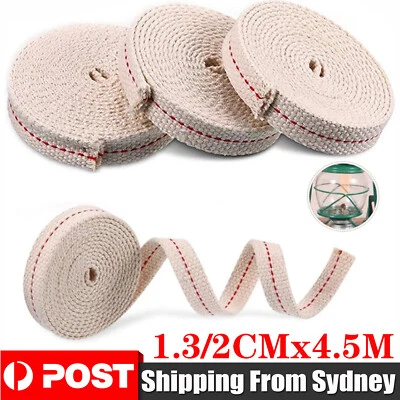 Flat Cotton Oil Lamp Lantern Wick For Kerosene Burner Lighting 1.3cm/2cm AUS - image 1 of 4