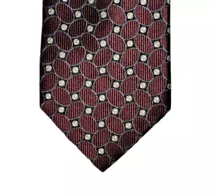Jos A Bank Executive Collection Necktie Tie Multicolor Geometric Silk Handmade - Picture 1 of 5