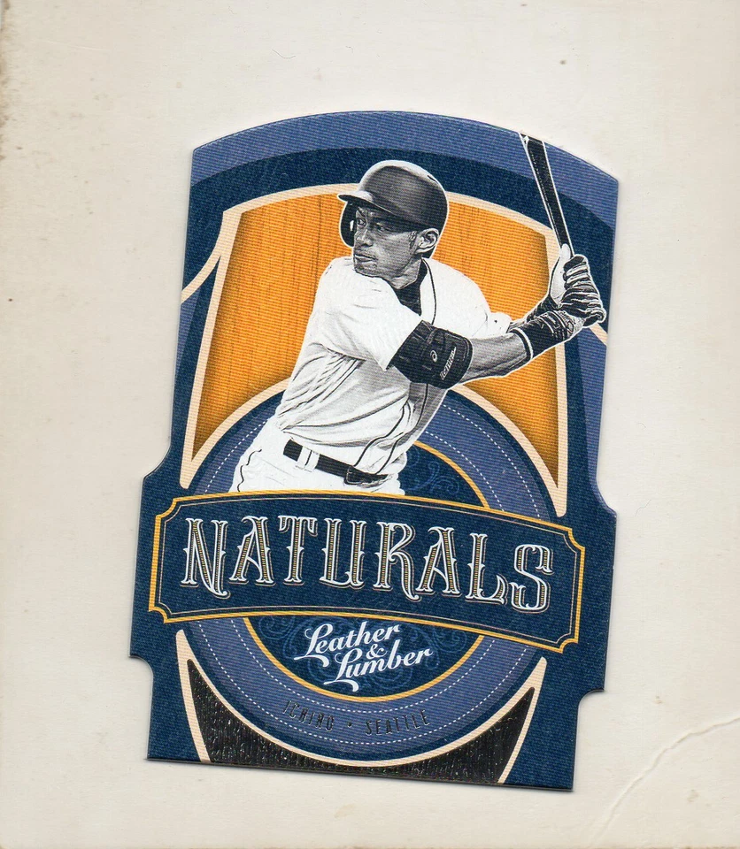 ichiro suzuki seattle mariners card 2019 leather lumber n-11 naturals die cut - Image 1 of 1