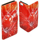 For Apple Iphone Series - Valentine Love Print Wallet Leather Phone Cover #1