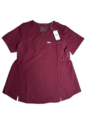 Figs Women's Size L Hybrid Maternity Top Maroon  - NEW - Image 1 of 4