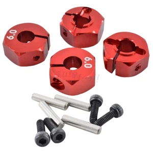 Aluminum 12mm Wheel Hex Adapters Nut For Traxxas Rally Stampede Slash 4x4 Red - Picture 1 of 8