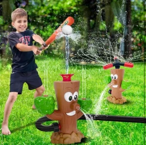Water Sprinkler Baseball Toy for Kids Outdoor Play, 2 in 1 Summer Game... - Picture 1 of 5