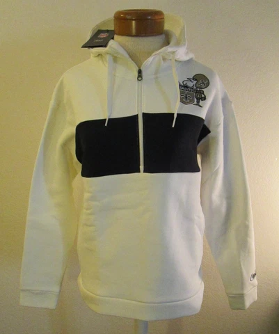 NWT Nike New Orleans Saints Womens Mascot Logo Historic 1/2-Zip Hoodie L $75 Cover
