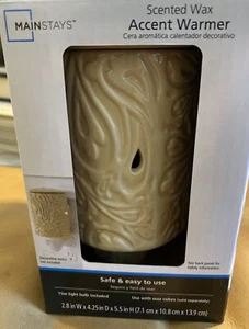 Mainstays Creme Duftwachs Akzent Wärmer Wandstecker mit 15 W Glühbirne Neu im Karton - Bild 1 von 5
