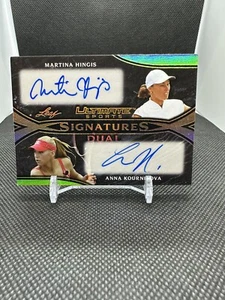 2019 Leaf Ultimate Sports Martina Hingis and Anna Kournikova DUAL AUTO 1/1! 🎾🔥 - Picture 1 of 2