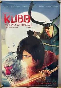 PÓSTER DE PELÍCULA KUBO Y LAS DOS CUERDAS DS ENROLLADO ORIGINAL DE UNA HOJA LAIKA 2016 - Imagen 1 de 2