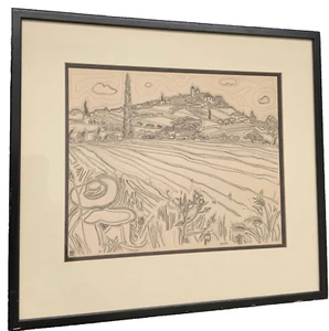 Suzanne Tourte (1904 - 1979) Original Chalcographie Etching Issued By the Louvre - Picture 1 of 10