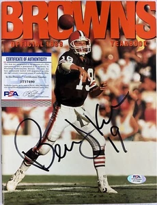 VTG Bernard Joseph Kosar Jr. Cleveland Browns Signed Autograph Magazine PSA COA - Picture 1 of 7