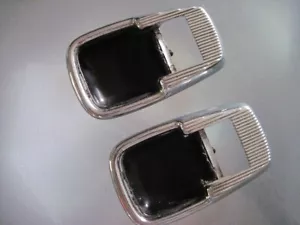 Original Porsche 914 Pair of Chrome Inside Door Handle Surrounds - Picture 1 of 3