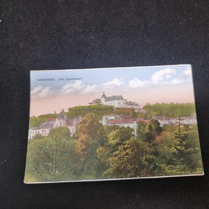 Postkarte Marienbad Cafe "Egerländer",  unbeschrieben, vor 1945, Sudetenland - Bild 1 von 3