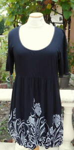 TANAÏS très belle robe/tunique mod.PALL noir taille 44 neuf s.ét. France coton
