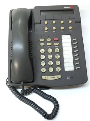 LUCENT OFFICE TELEPHONE SET 108163924, 6408D01A-323, GRAY, 8 RING OPTIONS - Image 1 of 4