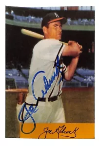 Joe Adcock Autographed 3 1/2" x 5" Photo Milwaukee Braves - Picture 1 of 2