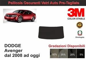 pellicola oscurante vetri pre tagliata dodge avenger dal 2008 kit lunotto - Imagen 1 de 1