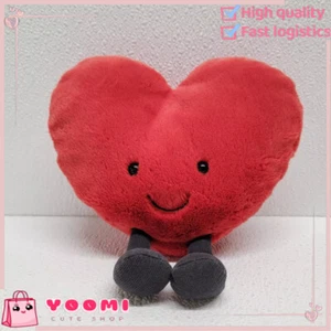 Rare Jellycat Amusable Red Heart Plush Lovey Love Stuffed Toy NWT - Picture 1 of 3