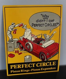 Perfekter Kreis Kolbenringe Expander geprägtes Blechschild Autowerkstatt Garage Dekor - Bild 1 von 4